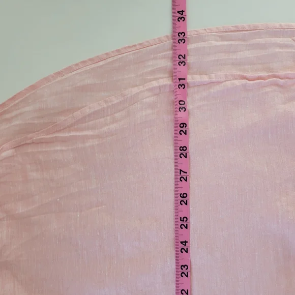 J. Jill Pink Love Linen Slub Long Sleeve Button Up Shirt Pink - Picture 11 of 12